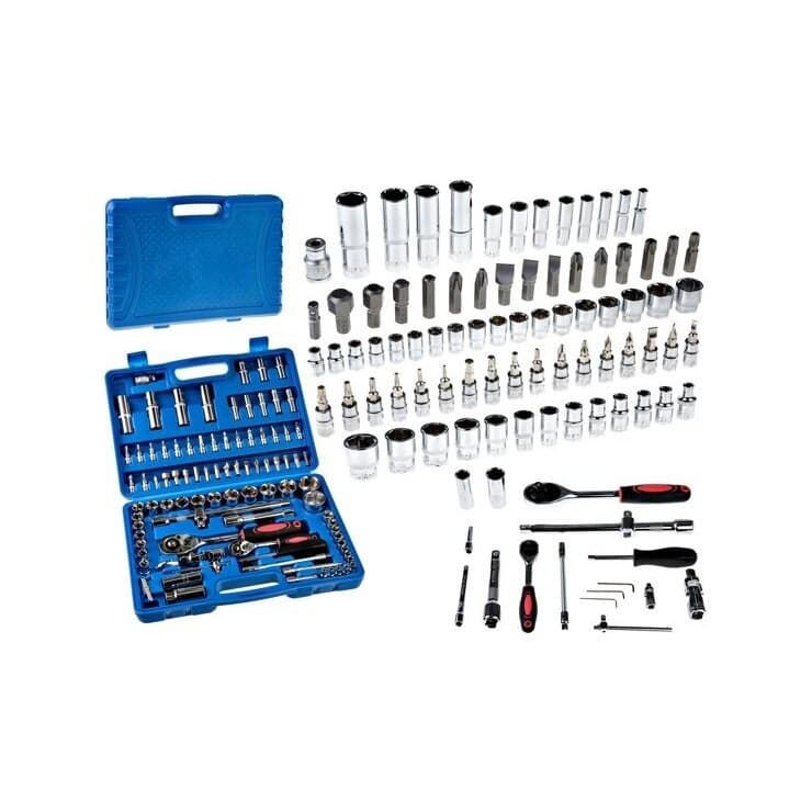 Set trusa chei 94 piese, tubulare 1/4" si 1/2", biti, prelungitoare, Campion CMP1443 — reducere 31% de la 166 lei la 115 lei