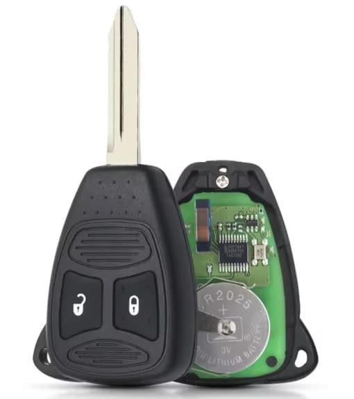 Cheie auto cu telecomanda compatibila cu Chrysler 300, Aspen, Dodge Charger, Durango, Dakota, Jeep Commander, Grand Cherokee, KOBDT04A, ID46, 433 MHz, 2 butoane — reducere 24% de la 119,97 lei la 90,88 lei