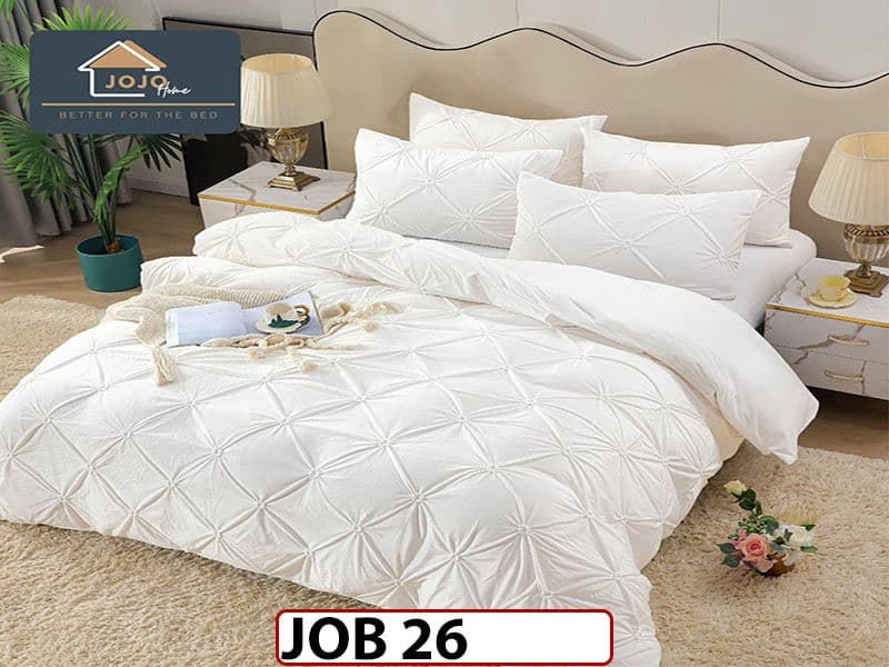 Lenjerie din catifea Brodata Cu Cearceaf Elastic 4 piese - JOB26 — reducere 12% de la 259 lei la 229 lei