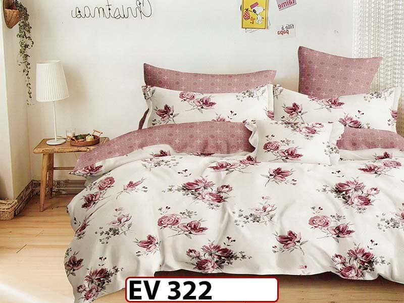 Lenjerie din bumbac Satinat 6 piese Casa New Concept - EV322 — reducere 41% de la 219 lei la 129 lei