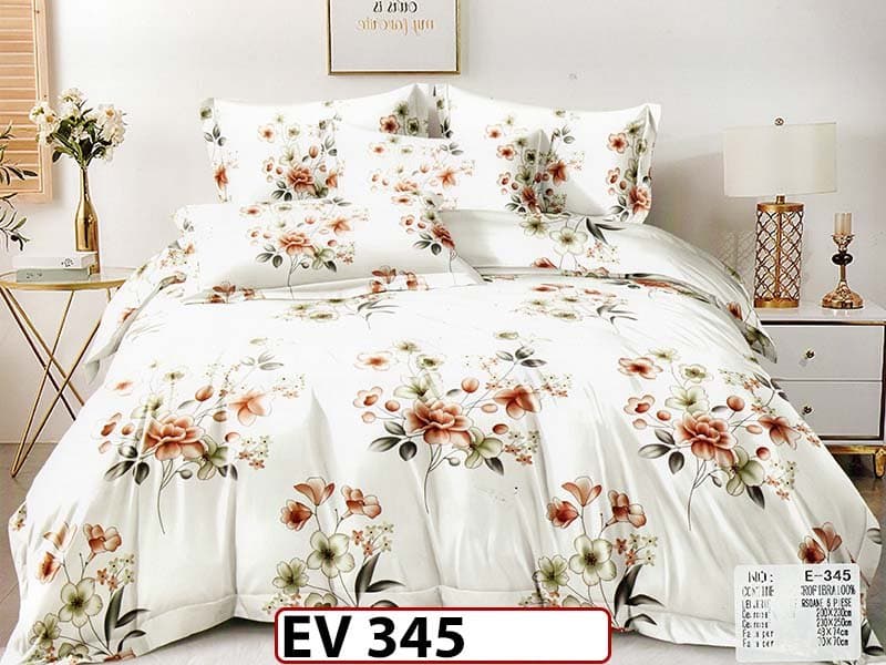 Lenjerie din bumbac Satinat 6 piese Casa New Concept - EV345 — reducere 41% de la 219 lei la 129 lei