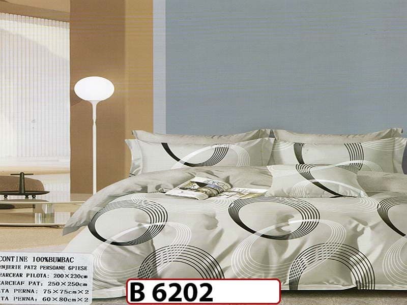 Lenjerie din bumbac 100% 6 piese - B 6202 — reducere 22% de la 280 lei la 219 lei