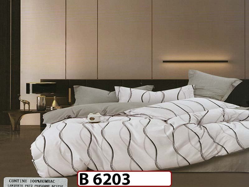 Lenjerie din bumbac 100% 6 piese - B 6203 — reducere 22% de la 280 lei la 219 lei