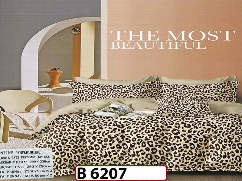 Lenjerie din bumbac 100% 6 piese - B 6207 — reducere 22% de la 280 lei la 219 lei