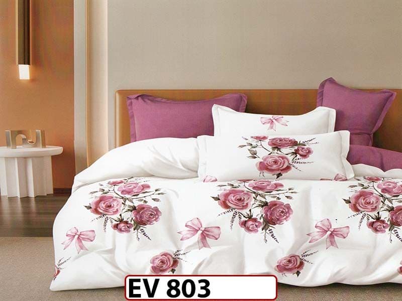 Lenjerie din bumbac Satinat 6 piese Casa New Concept - EV803 — reducere 41% de la 219 lei la 129 lei