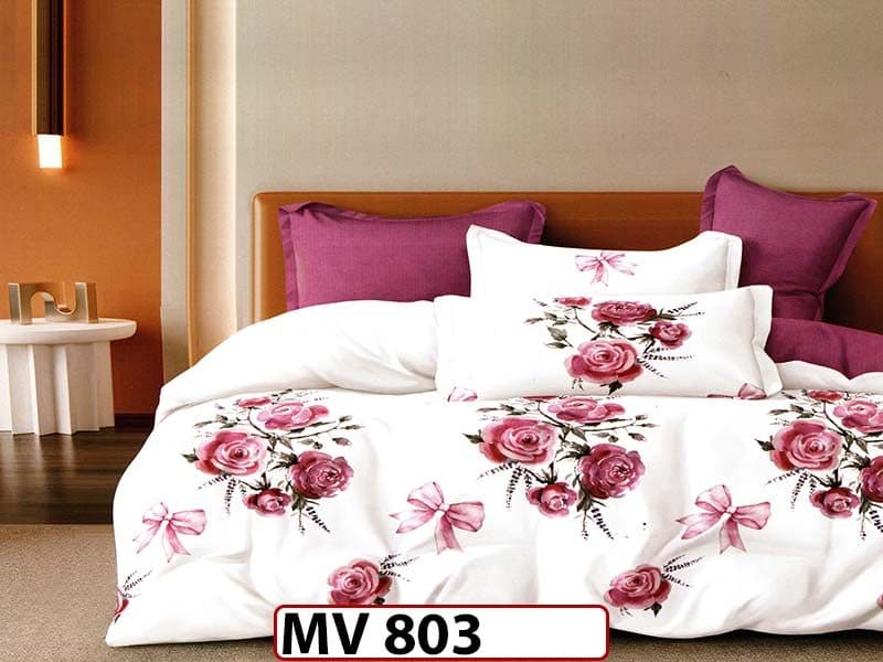 Lenjerie din bumbac Satinat 4 piese Casa New Concept - MV803 — reducere 37% de la 189 lei la 119 lei