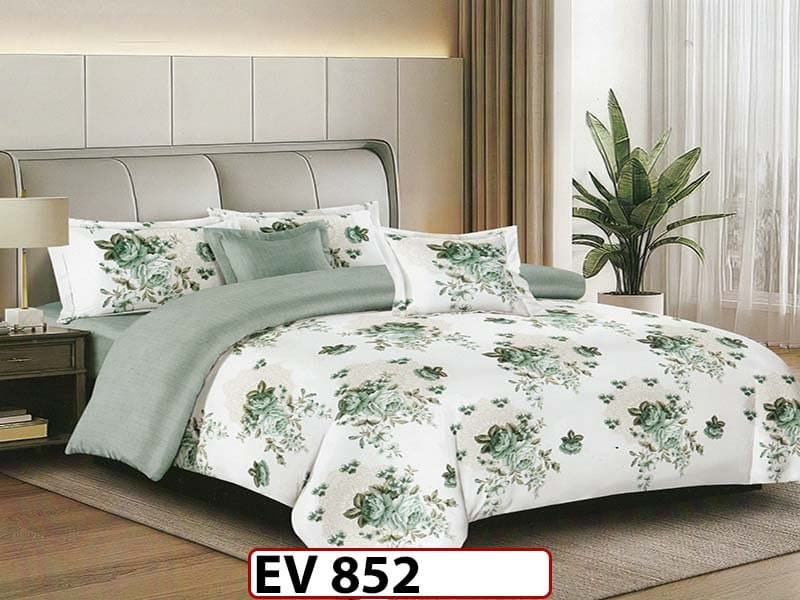 Lenjerie din bumbac Satinat 6 piese Casa New Concept - EV852 — reducere 41% de la 219 lei la 129 lei