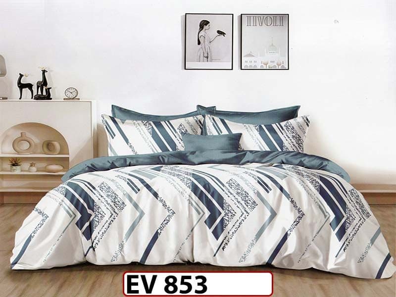 Lenjerie din bumbac Satinat 6 piese Casa New Concept - EV853 — reducere 41% de la 219 lei la 129 lei