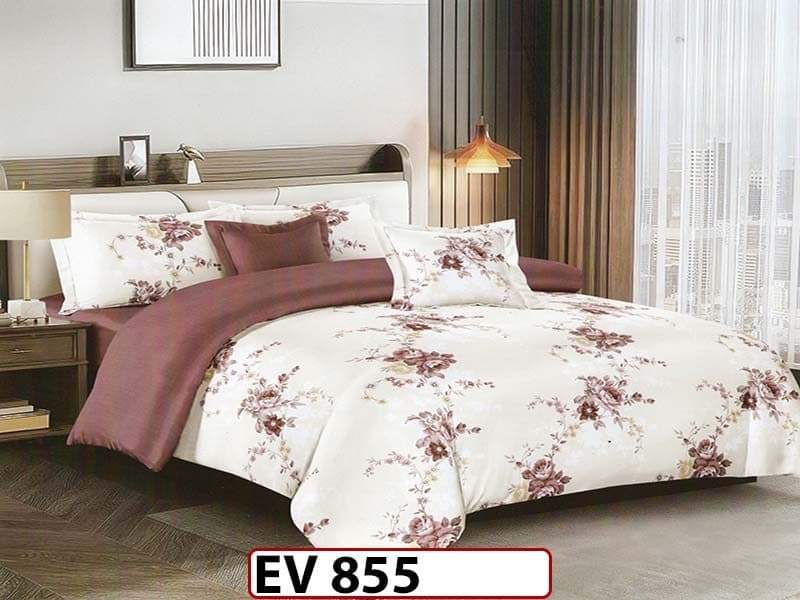 Lenjerie din bumbac Satinat 6 piese Casa New Concept - EV855 — reducere 41% de la 219 lei la 129 lei