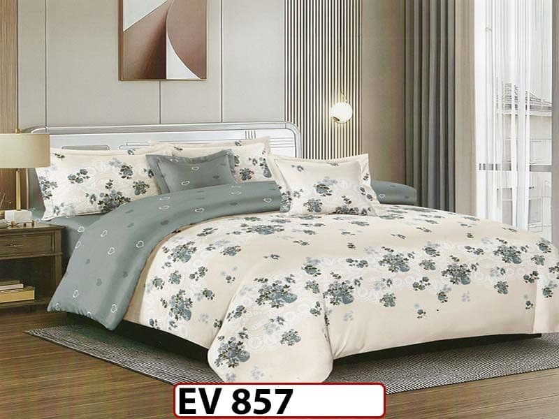 Lenjerie din bumbac Satinat 6 piese Casa New Concept - EV857 — reducere 41% de la 219 lei la 129 lei