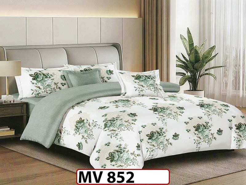 Lenjerie din bumbac Satinat 4 piese Casa New Concept - MV852 — reducere 37% de la 189 lei la 119 lei