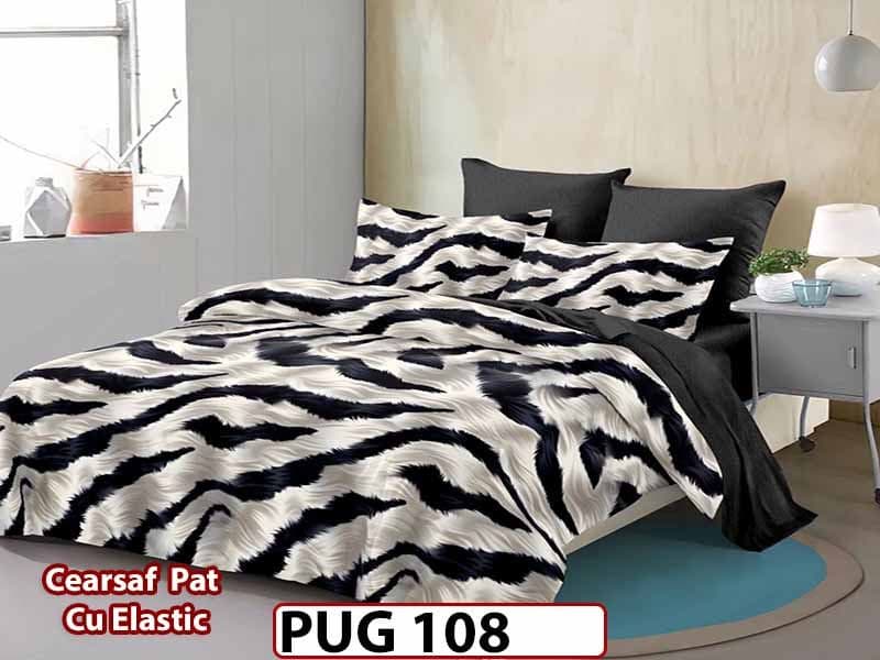 Lenjerie din finet 6 piese si cearceaf cu elastic - PUG 108 — reducere 30% de la 199 lei la 139 lei
