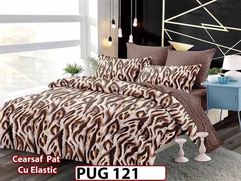 Lenjerie din finet 6 piese si cearceaf cu elastic - PUG 121 — reducere 30% de la 199 lei la 139 lei