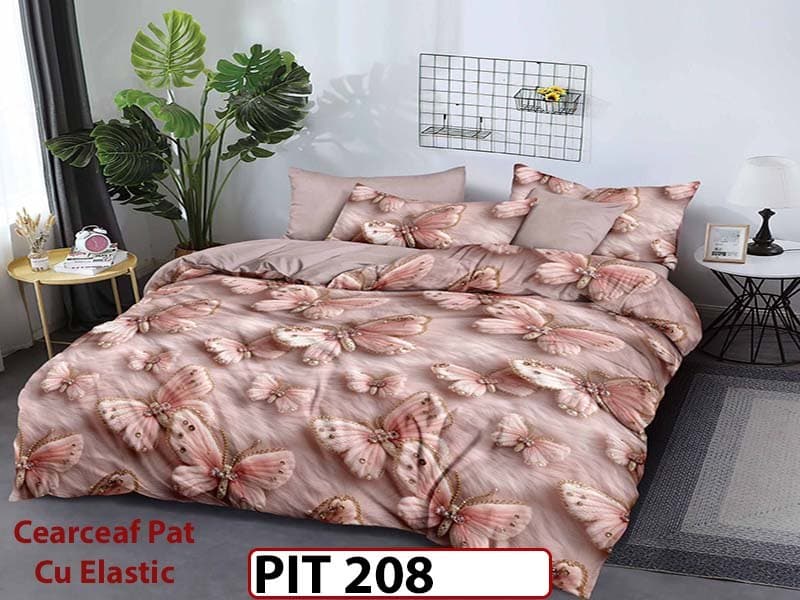 Lenjerie din finet 6 piese si cearceaf cu elastic - PIT208 — reducere 30% de la 199 lei la 139 lei