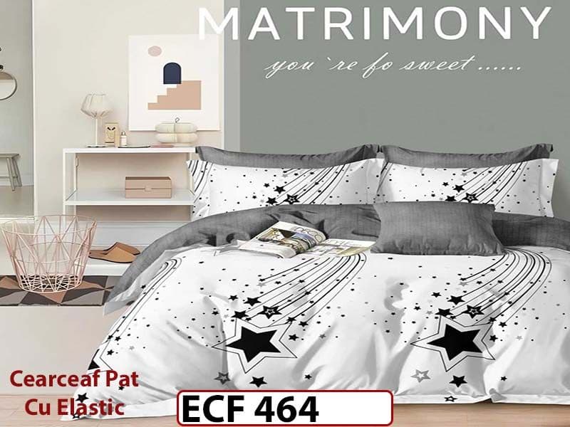 Lenjerie din finet 6 piese si cearceaf cu elastic - ECF 464 — reducere 30% de la 199 lei la 139 lei