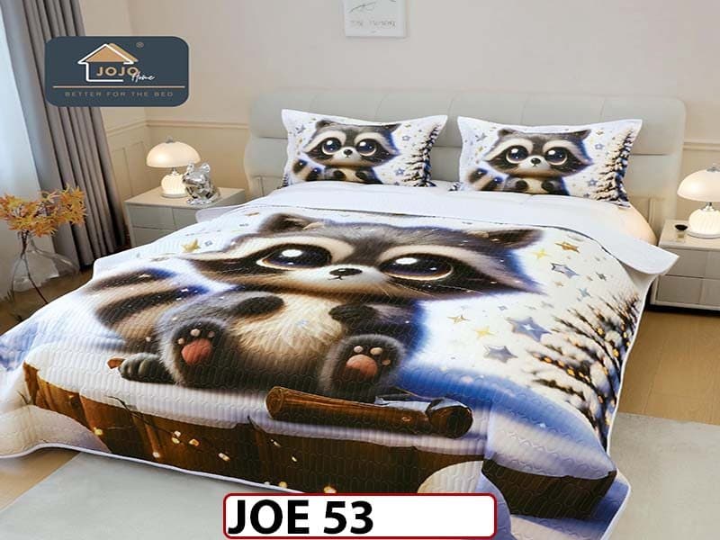 Cuvertura cu 3 piese IMPRIMATA DIGITAL - JOE 53 — reducere 33% de la 230 lei la 155 lei