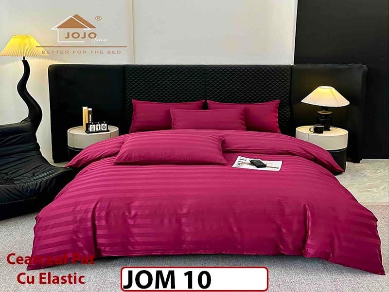 Lenjerie de pat Damasc 100% Bumbac 6 Piese - JOM 10 — reducere 29% de la 349 lei la 249 lei