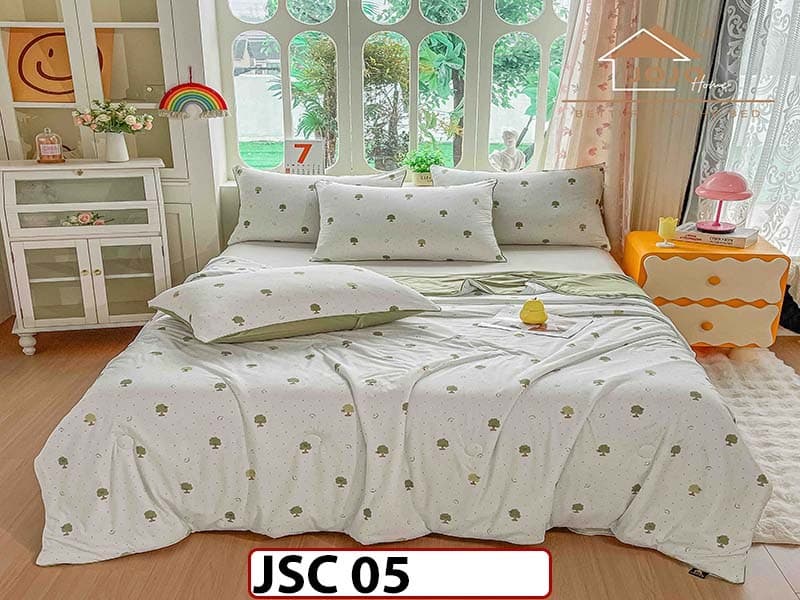 Pilota de Vara Premium cu Tehnologie Cooling Touch 200x230cm + 2 Fete de Perna 50x70 cm, Antialergica si Ultra-Usoara - JSC 05 — reducere 48% de la 419 lei la 219 lei