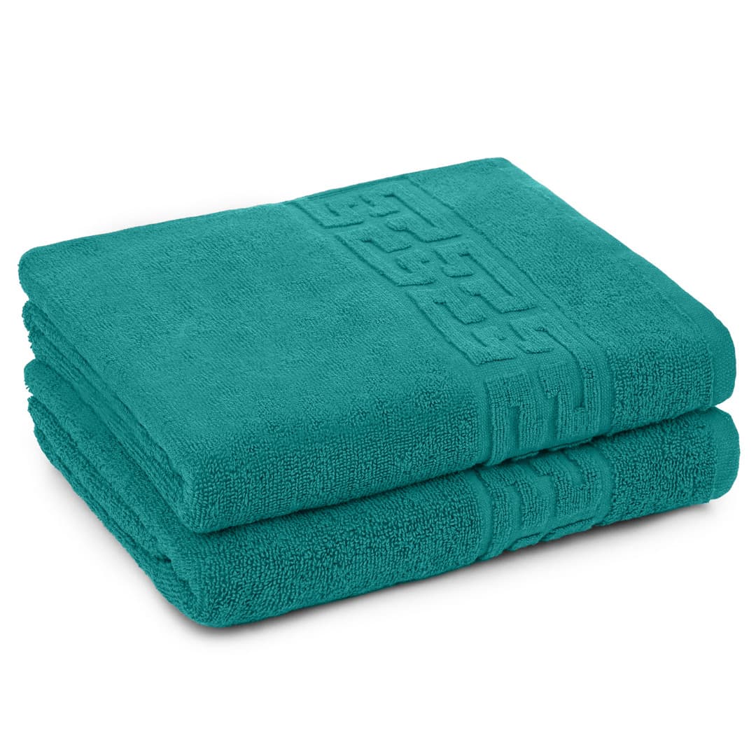 Set 2 Prosoape 50x90 cm, Greek, Bumbac 100%, 550g/m², Verde — reducere 51% de la 99 lei la 49 lei