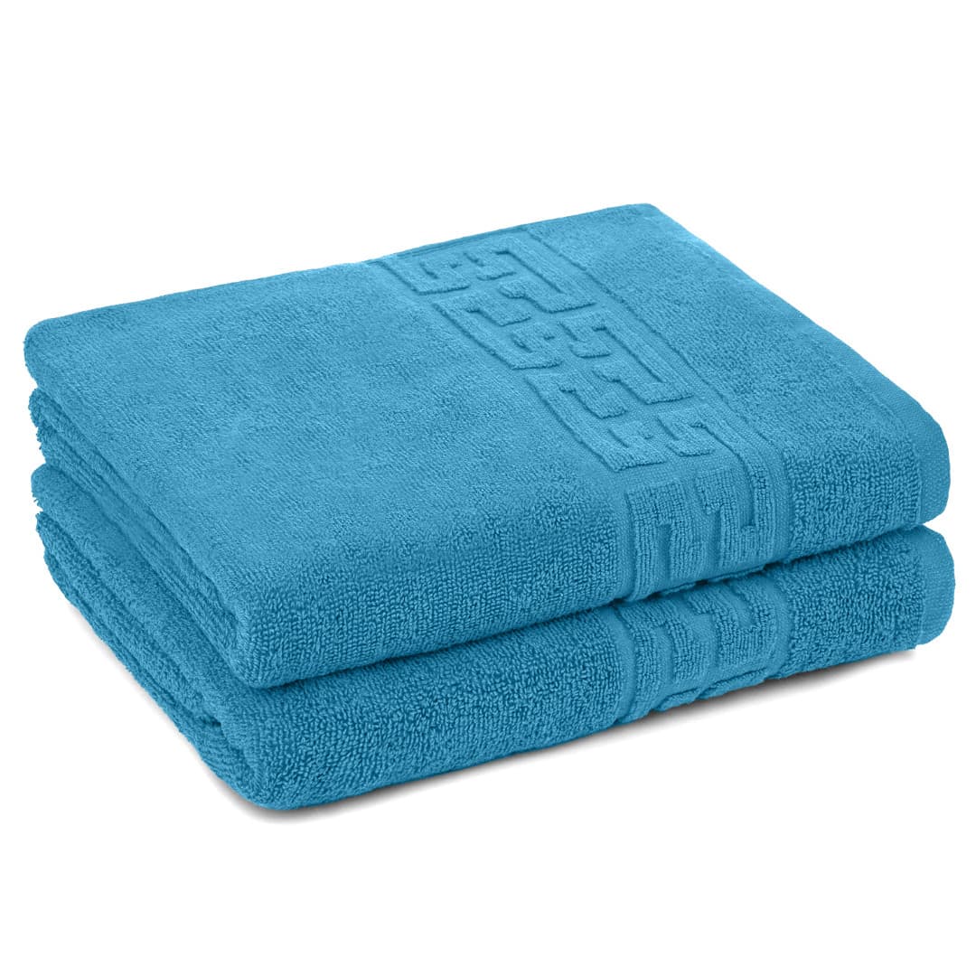 Set 2 Prosoape 50x90 cm, Greek, Bumbac 100%, 550g/m², Turqoaz — reducere 51% de la 99 lei la 49 lei