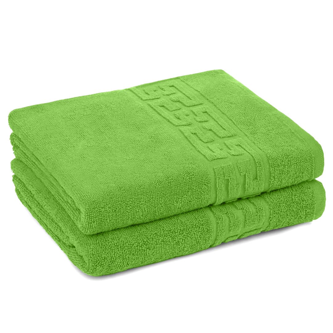 Set 2 Prosoape 50x90 cm, Greek, Bumbac 100%, 550g/m², Verde Deschis — reducere 51% de la 99 lei la 49 lei