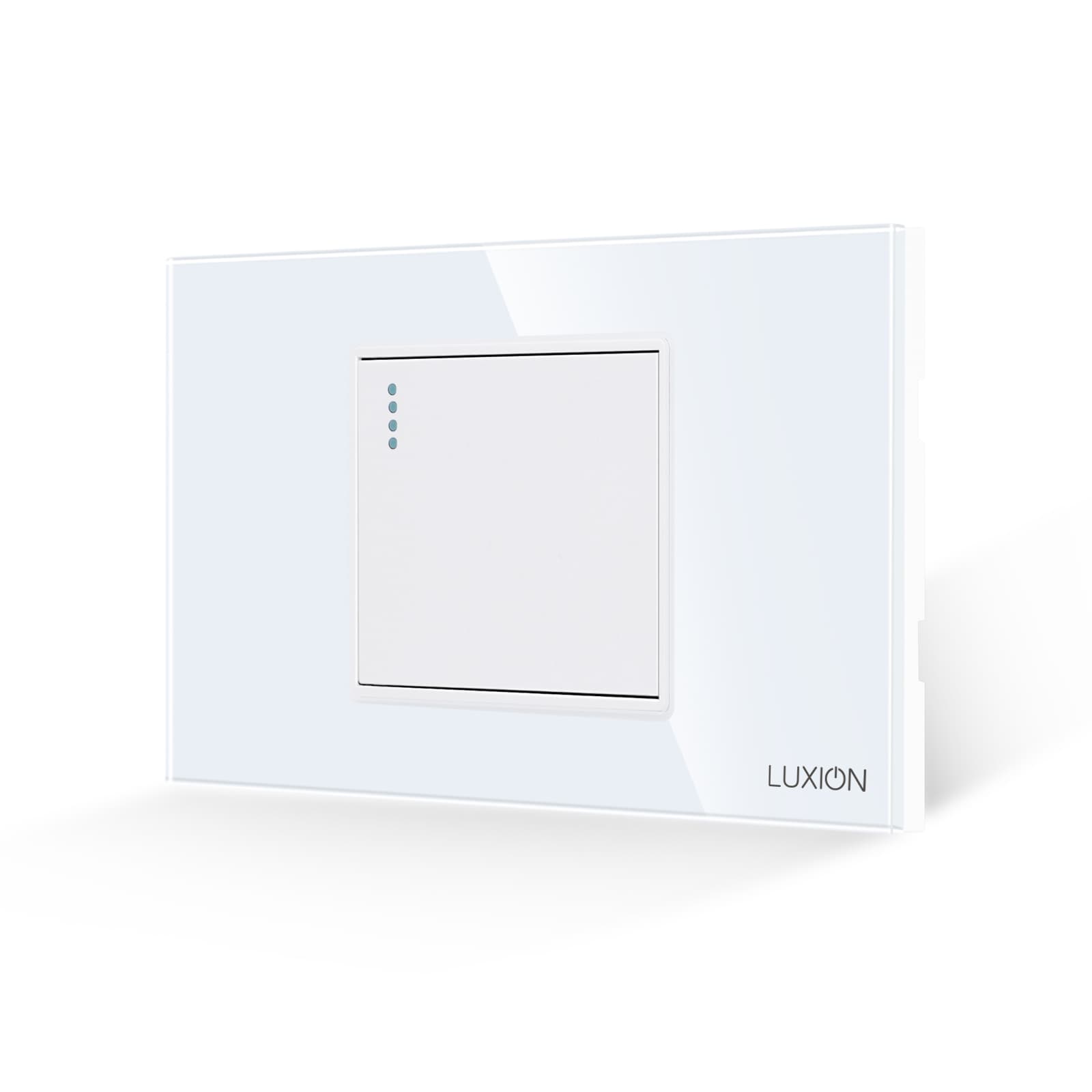 Intrerupator Simplu Mecanic LUXION cu Rama din Sticla, Standard Italian, 2/3M — reducere 25% de la 45 lei la 33,61 lei