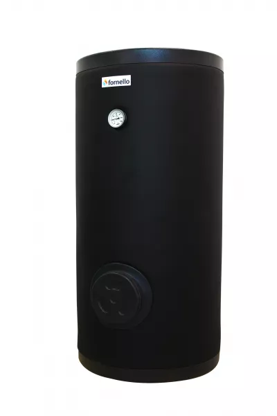 Boiler cu 2 serpentine FORNELLO SOL 150 LT 2S, pentru centrala termica si solar, montaj pe sol, izolatie termica, manta de protectie , flansa de vizit — reducere 10% de la 2,27 lei la 2,04 lei