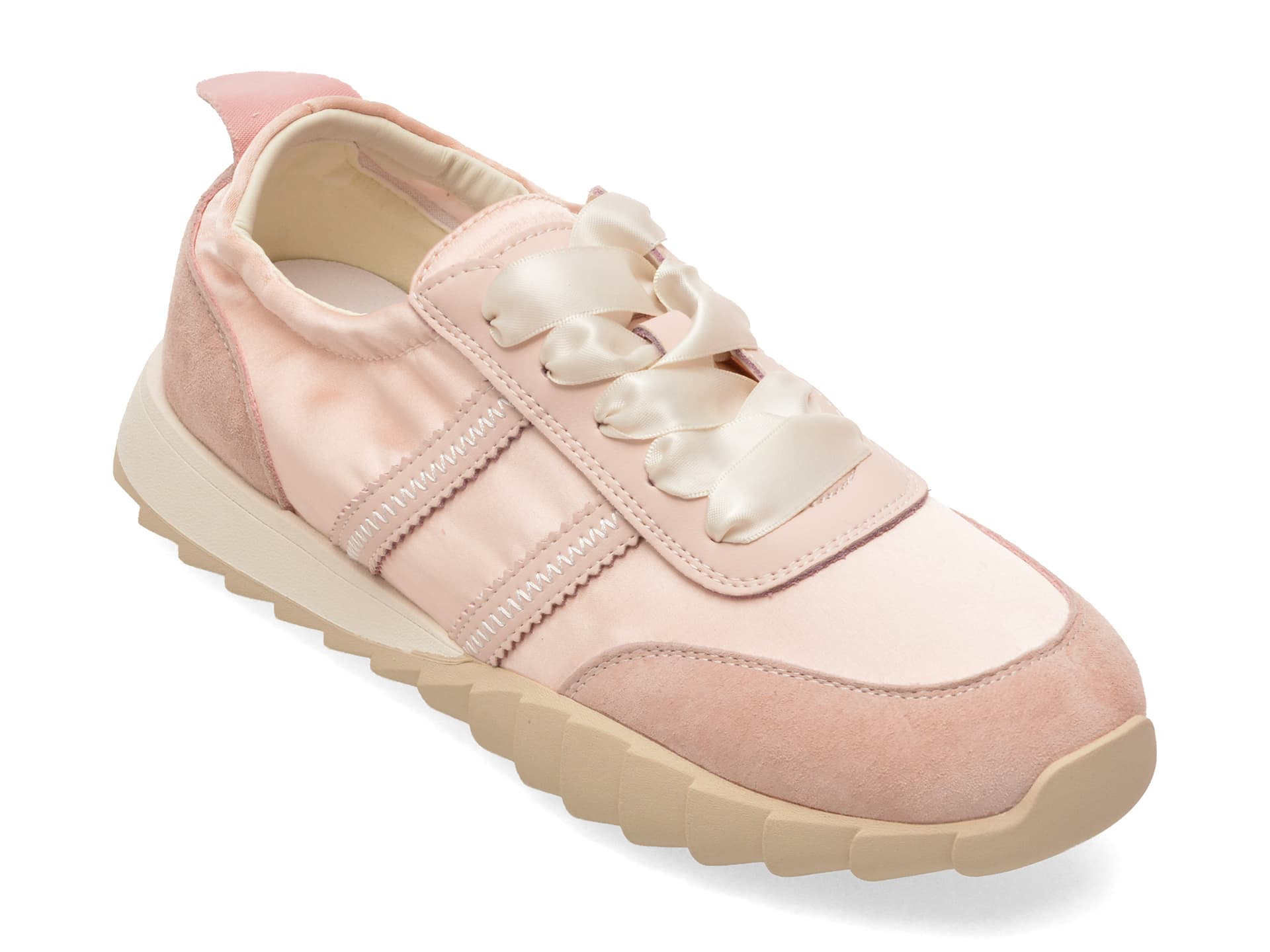 Pantofi sport PASS COLLECTION roz, SH60009, din material textil si piele naturala — reducere 25% de la 199 lei la 149 lei