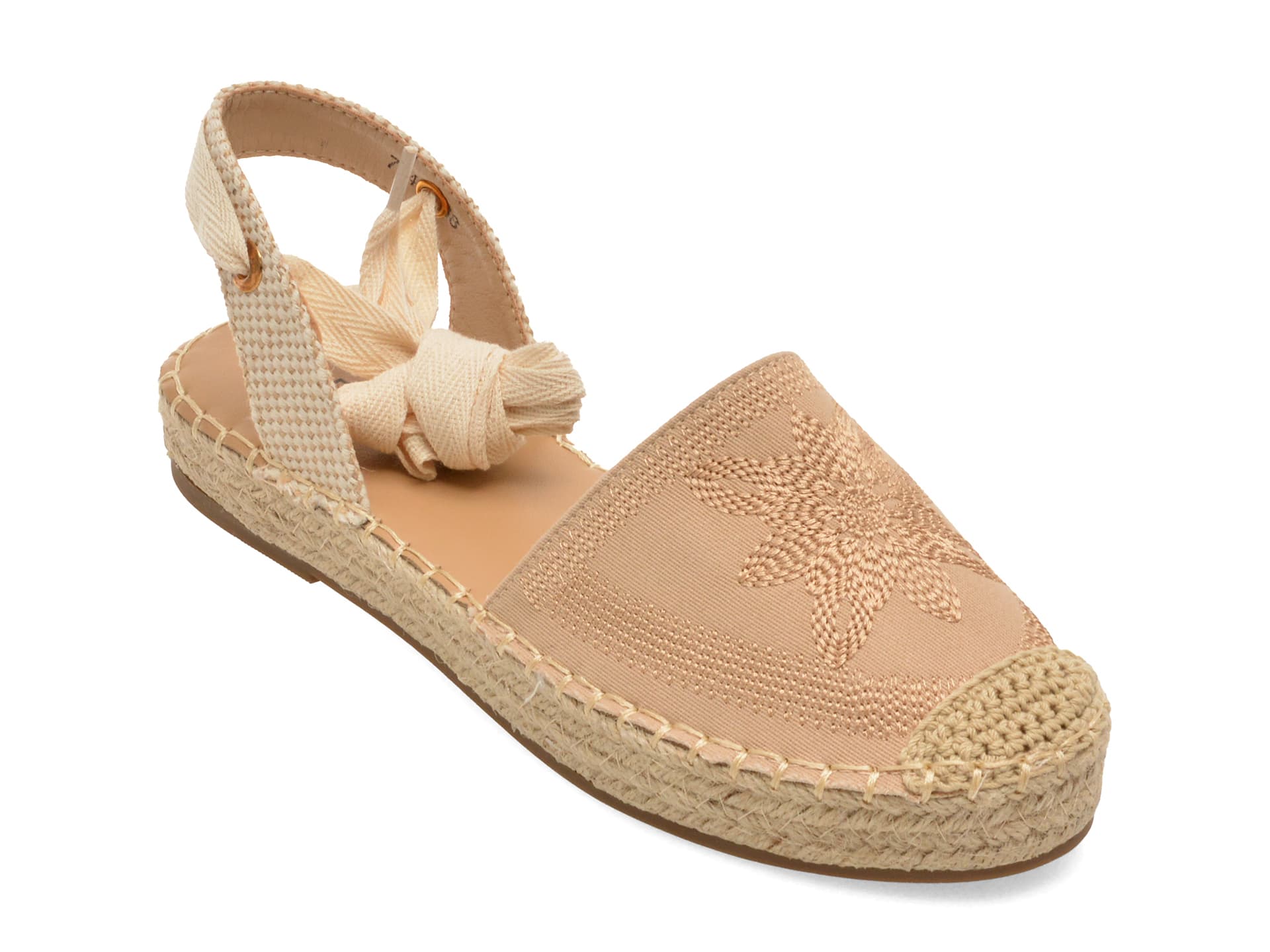 Pantofi PASS COLLECTION bej, 70429, din material textil — reducere 30% de la 179 lei la 125 lei