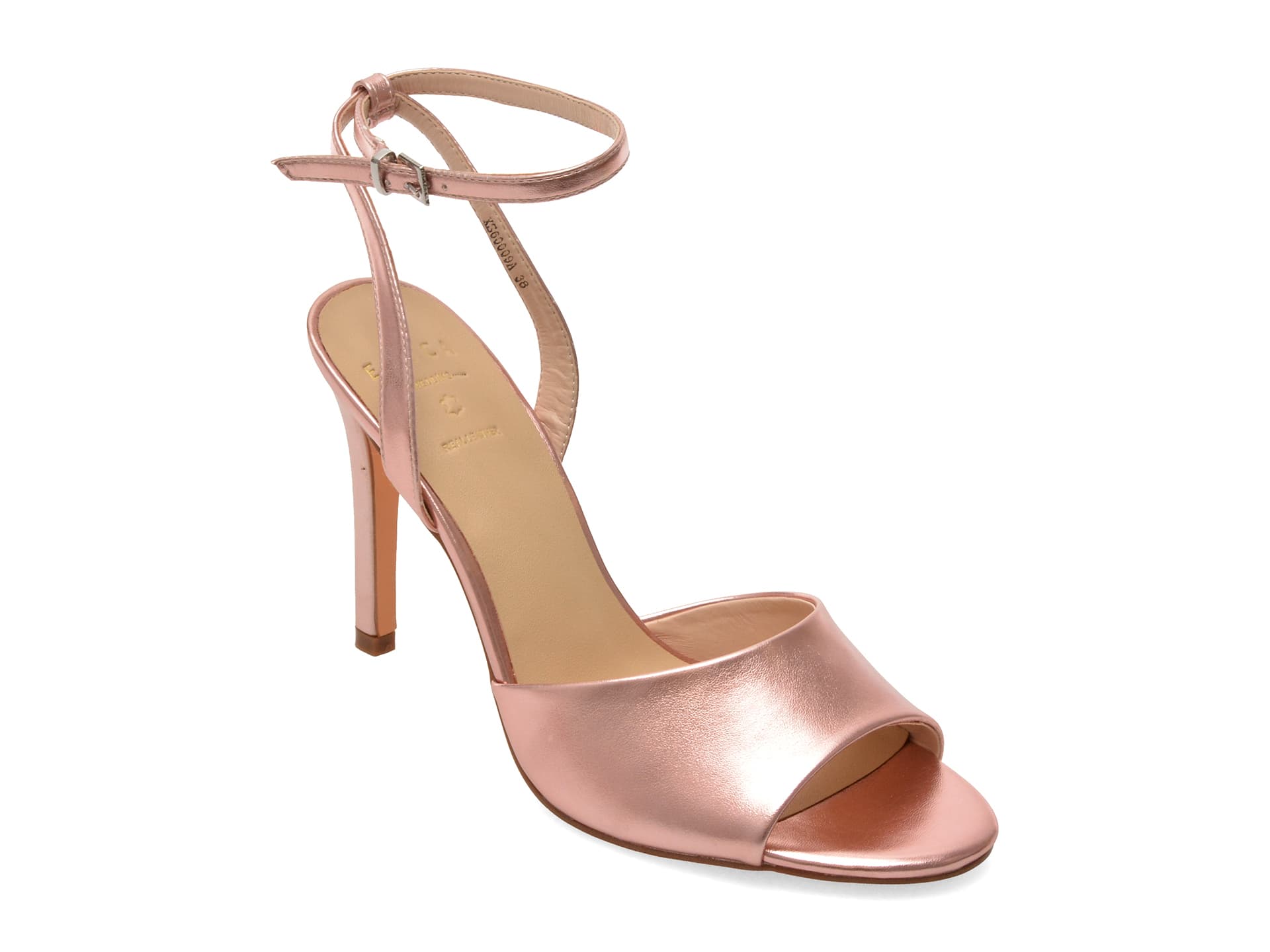 Sandale elegante EPICA roz, XS60009, din piele ecologica — reducere 30% de la 249 lei la 174 lei