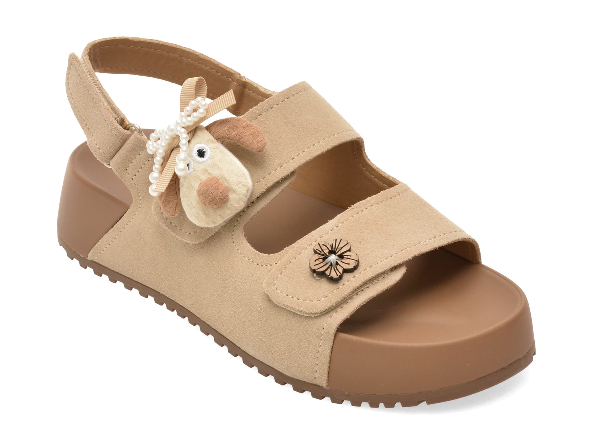 Sandale GRYXX bej, XJ022, din piele intoarsa — reducere 15% de la 379 lei la 322 lei