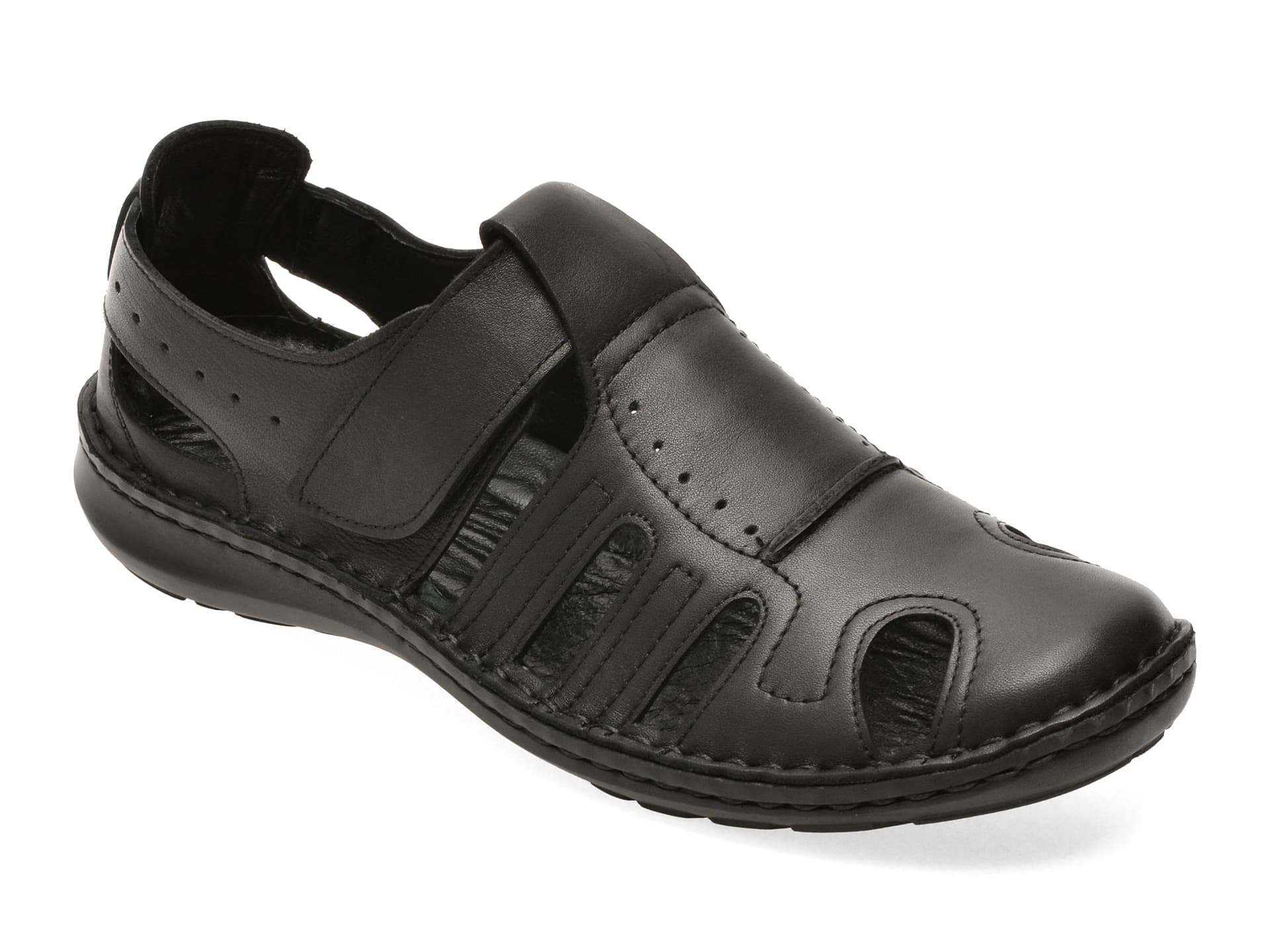 Sandale BITE THE BULLET negre, 9521, din piele naturala — reducere 39% de la 399 lei la 245 lei