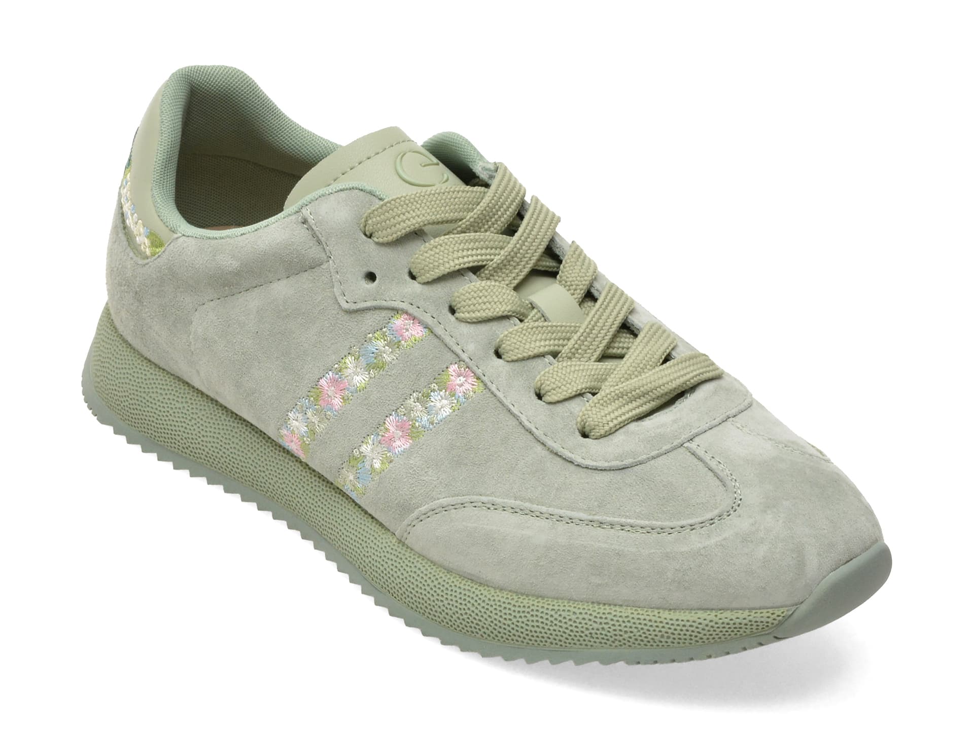 Pantofi sport EPICA verzi, 615908, din nabuc — reducere 15% de la 449 lei la 381 lei
