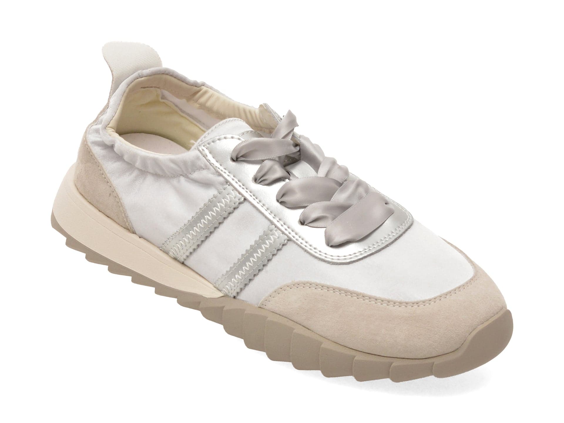 Pantofi sport PASS COLLECTION argintii, SH60009, din material textil — reducere 25% de la 199 lei la 149 lei
