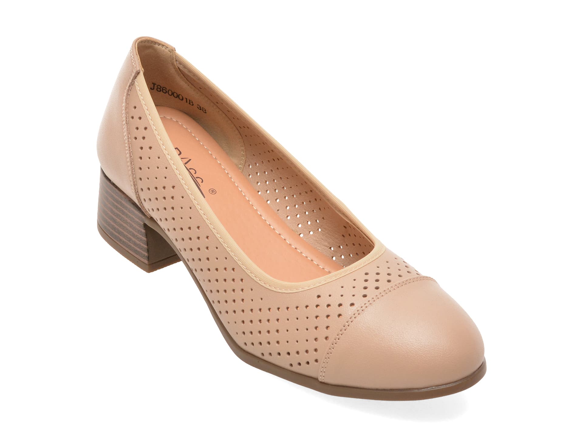 Pantofi PASS COLLECTION bej, J860001, din piele naturala — reducere 25% de la 199 lei la 149 lei