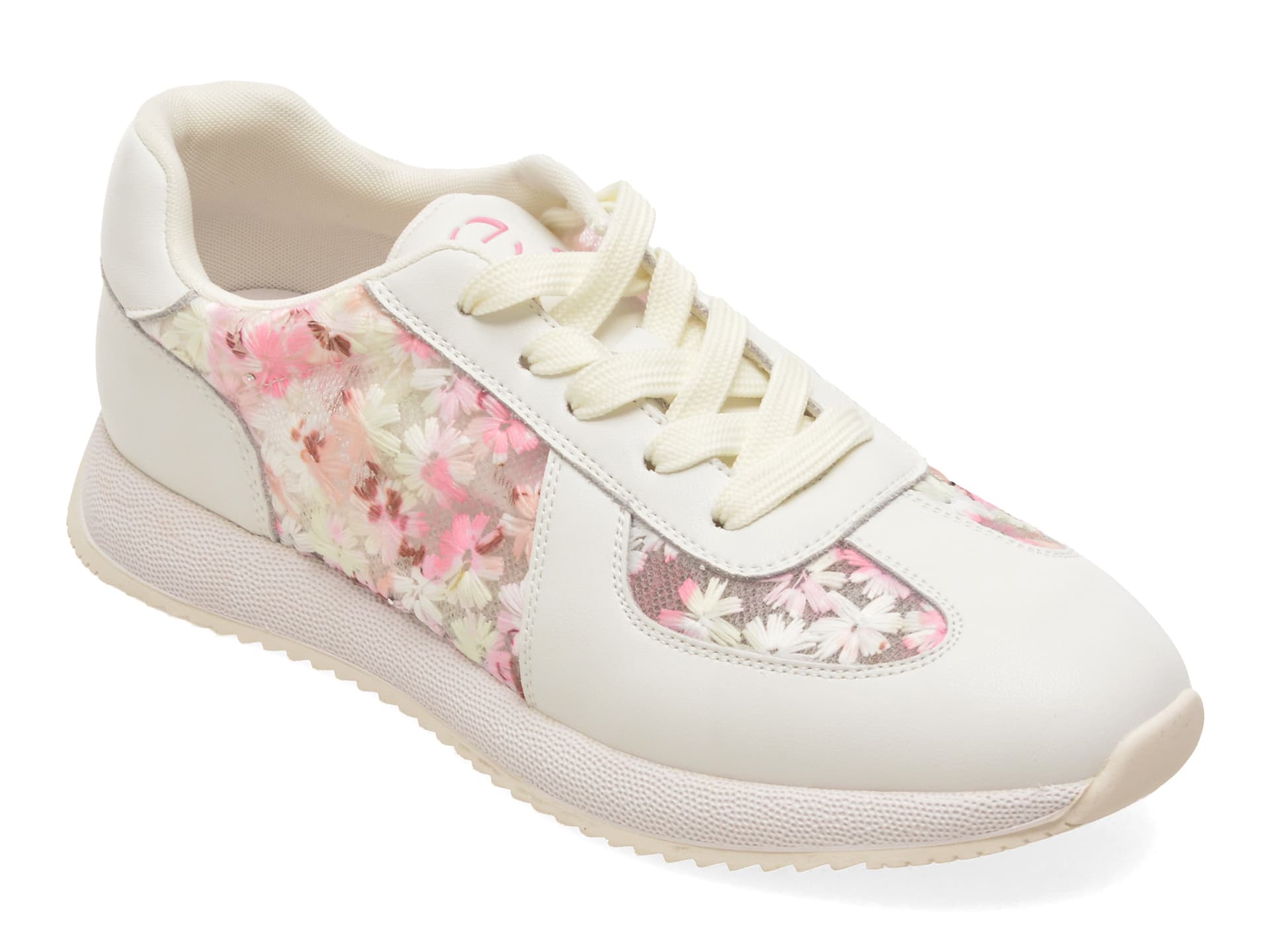 Pantofi sport EPICA albi, 6159290, din material textil si piele naturala — reducere 15% de la 449 lei la 381 lei