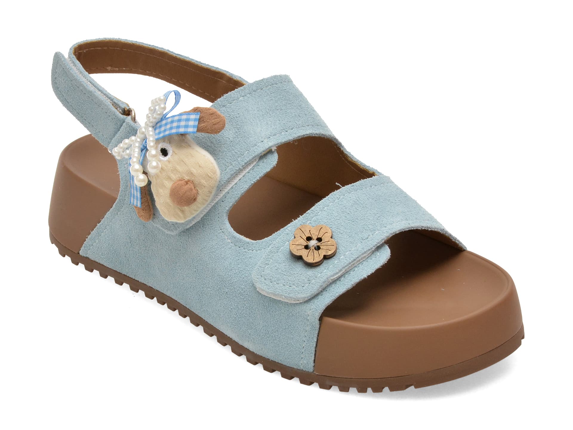 Sandale GRYXX albastre, XJ022, din piele intoarsa — reducere 15% de la 379 lei la 322 lei