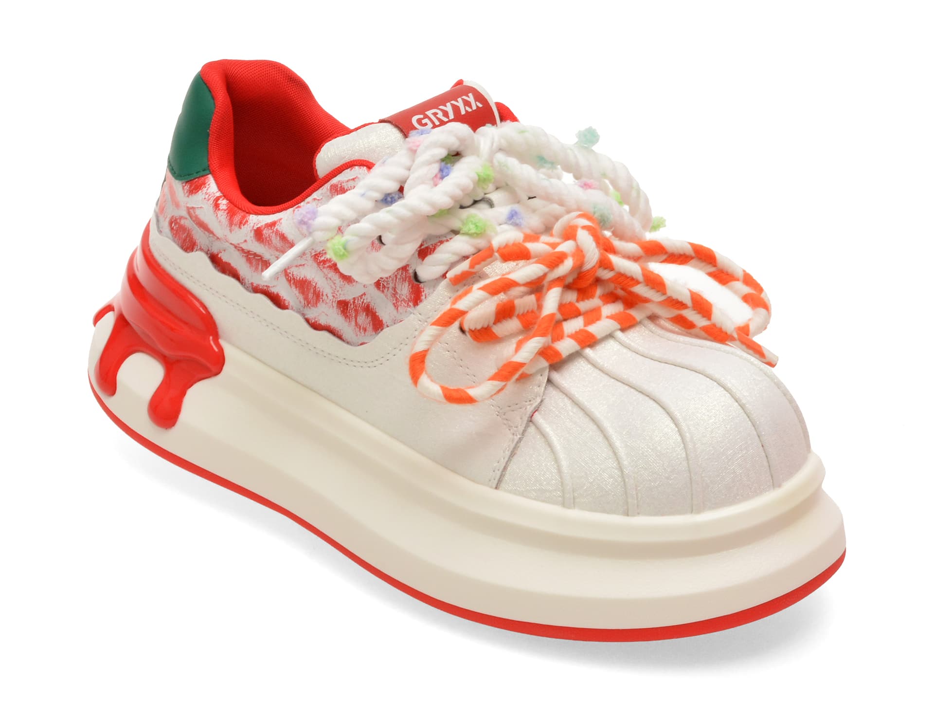 Pantofi sport GRYXX albi, 212919, din piele naturala — reducere 15% de la 499 lei la 424 lei