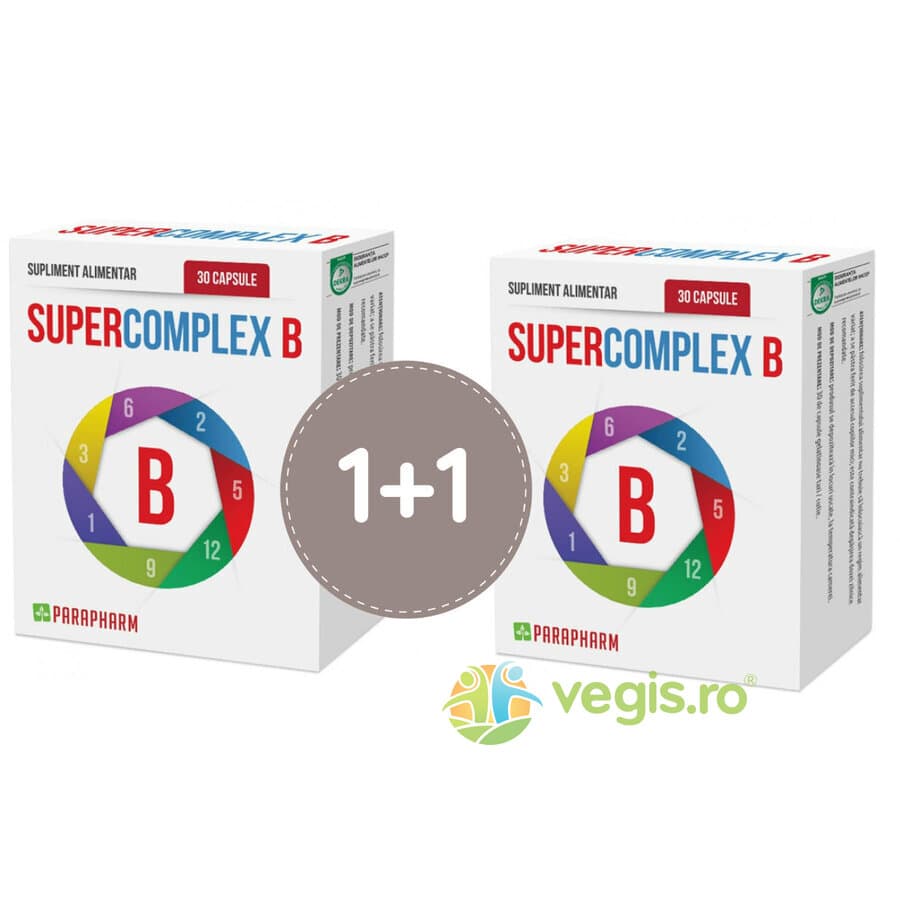 Pachet Super Complex B 30cps+30cps — reducere 50% de la 84 lei la 42 lei