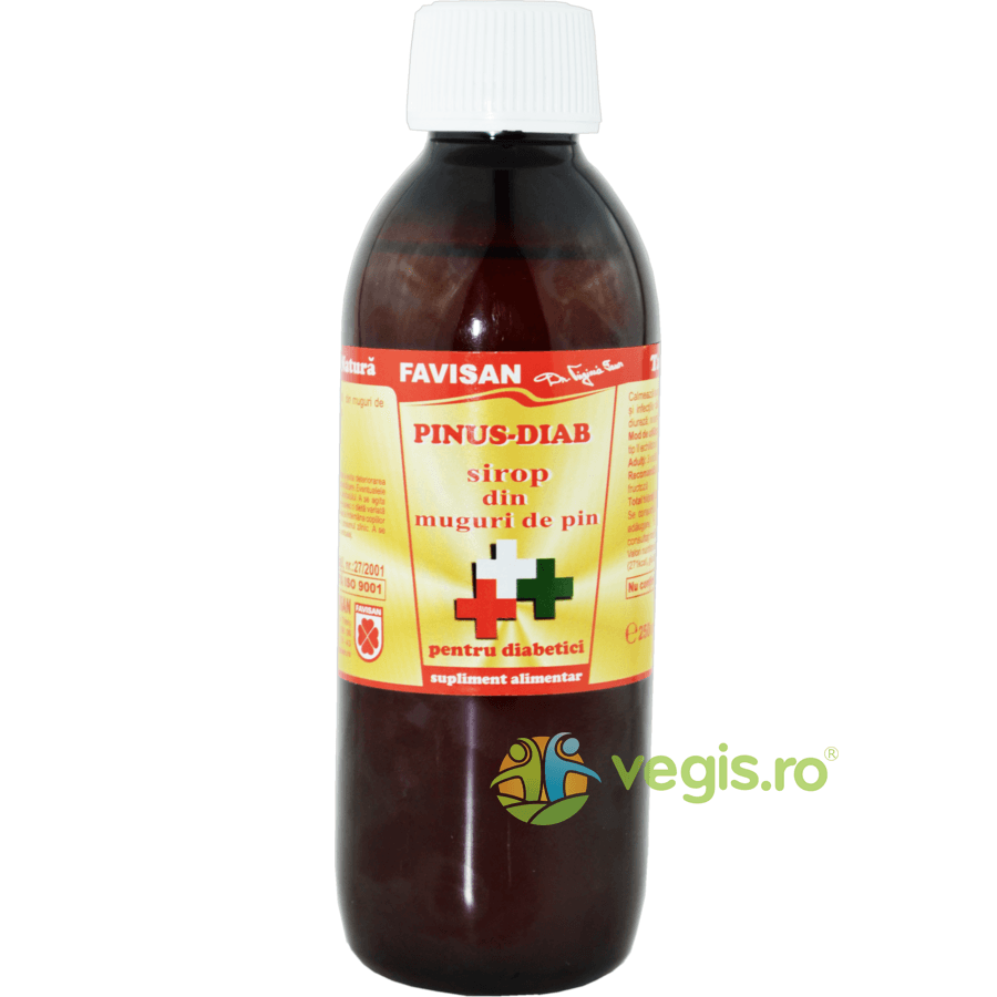 Sirop Pinus-Diab din Muguri de Pin pentru Diabetici 250ml — reducere 30% de la 35,34 lei la 24,74 lei
