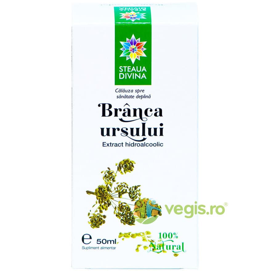 Tinctura de Branca Ursului 50ml — reducere 30% de la 26,93 lei la 18,85 lei