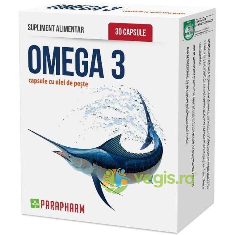 Omega 3 Ulei De Peste 30cps — reducere 25% de la 27,5 lei la 20,63 lei