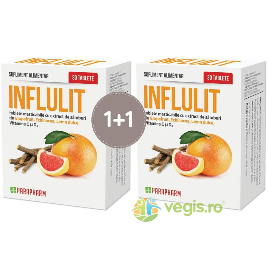 Pachet Influlit 30tb+30tb — reducere 50% de la 45,52 lei la 22,76 lei