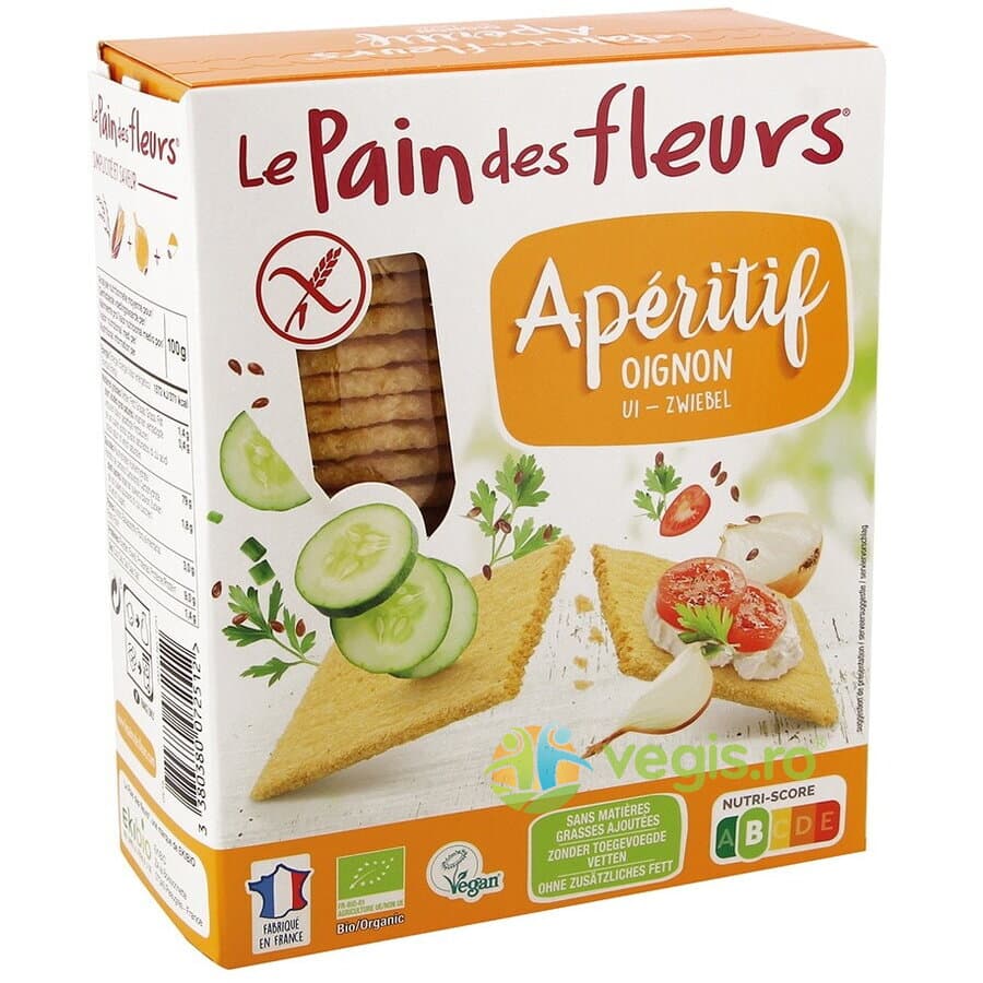 Turte Crocante Aperitiv cu Ceapa fara Gluten Ecologice/Bio 150g — reducere 30% de la 19,29 lei la 13,51 lei