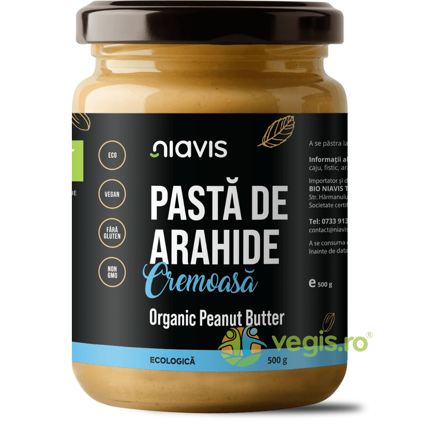 Pasta de Arahide Cremoasa fara Gluten Ecologica/Bio 500g — reducere 30% de la 52,44 lei la 36,71 lei