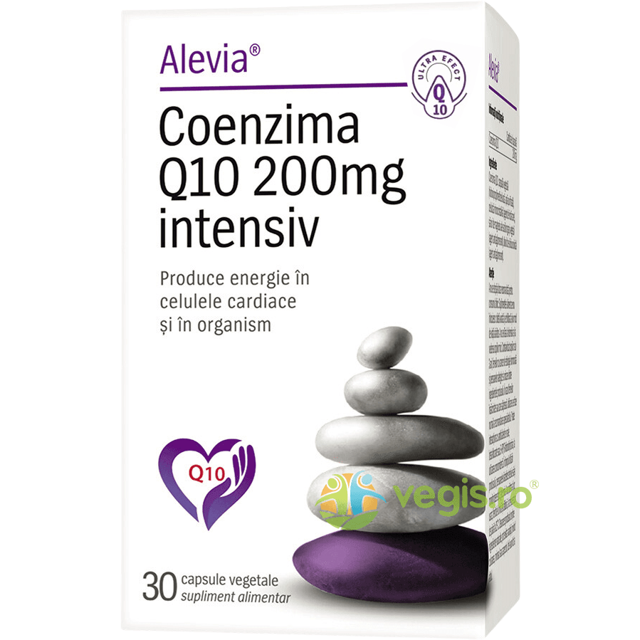 Coenzima Q10 200mg Intensiv 30cps vegetale — reducere 35% de la 142,9 lei la 92,89 lei