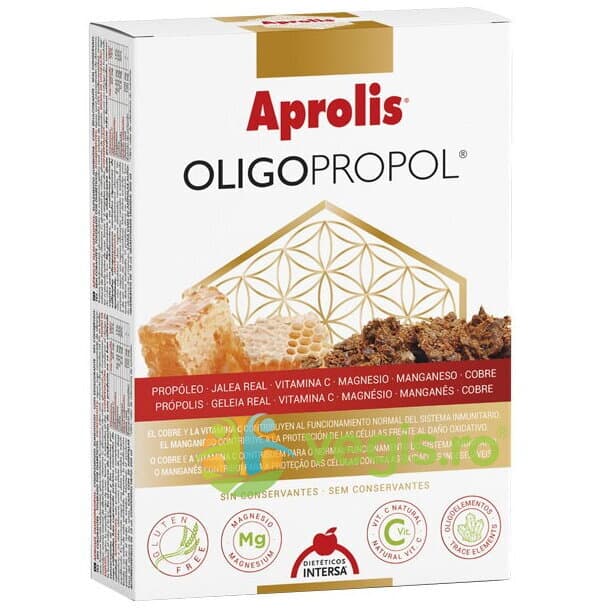 Propolis, Laptisor de Matca si Vitamine Oligopropol 20 fiole x 10ml — reducere 30% de la 103,86 lei la 72,7 lei