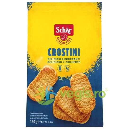 Paine Prajita fara Gluten Crostini 150g — reducere 35% de la 31,1 lei la 20,21 lei
