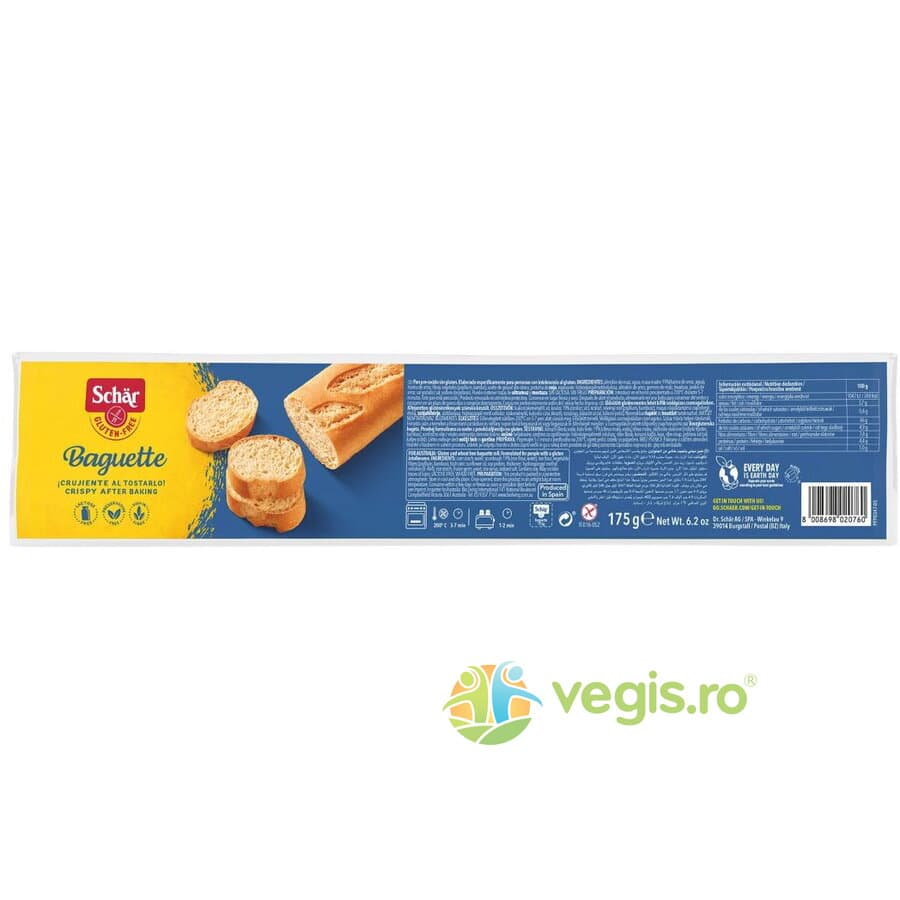 Bagheta fara Gluten 175g — reducere 30% de la 24,14 lei la 16,9 lei