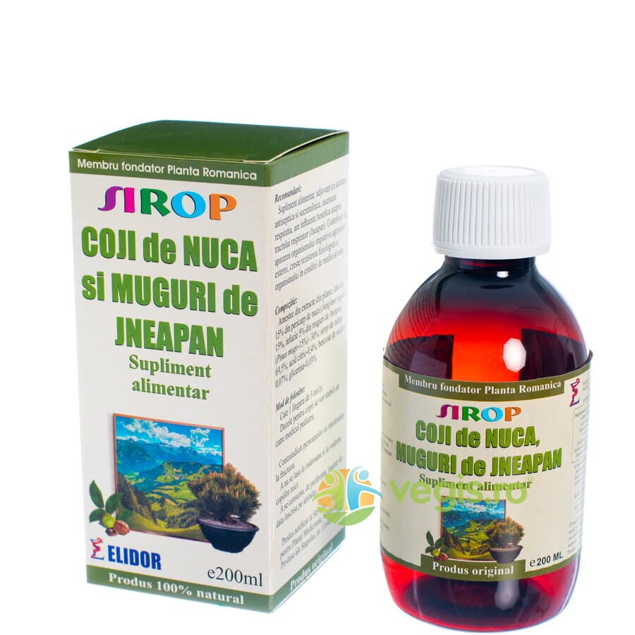 Sirop de Coji de Nuca si Jneapan 200ml — reducere 30% de la 29,9 lei la 20,93 lei